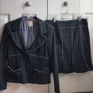Nanette Lepore skirt suit with bow detail